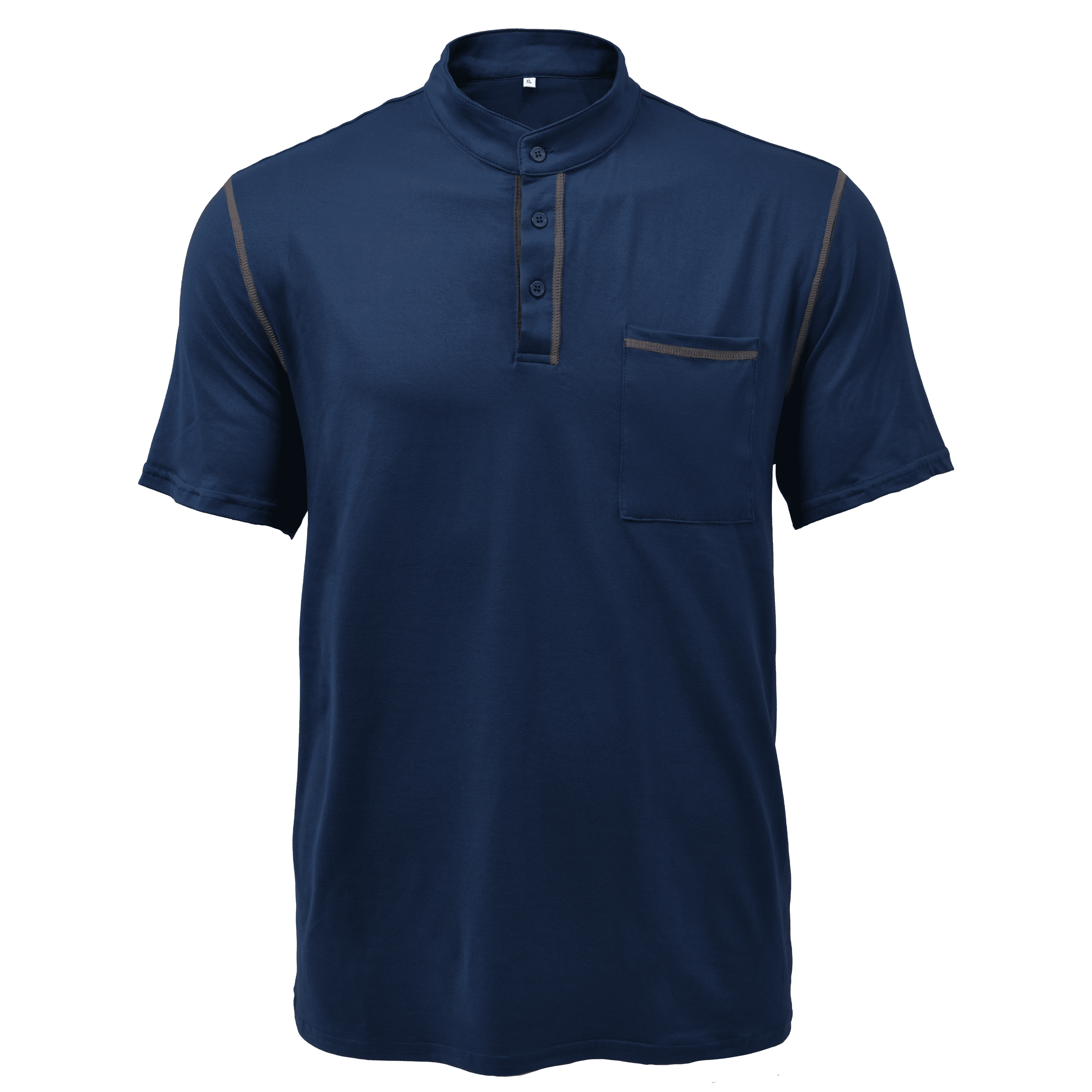 T-shirt décontracté à manches courtes et col Henley pour homme 53275107Y