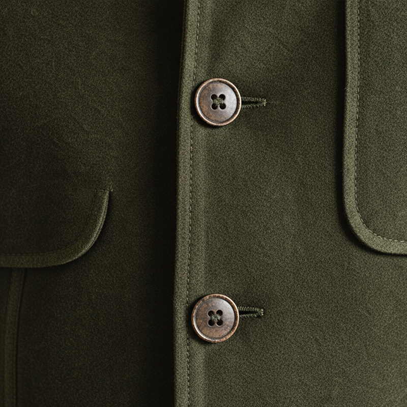 Men's Winter Retro Multi-Pocket Faux Suede Stand Collar Jacket MTA1485K7P