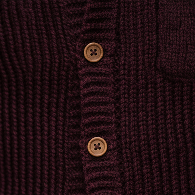 Men's Winter Retro Cotton Yarn Knit Stand Collar Button Vest MTA2876K9P