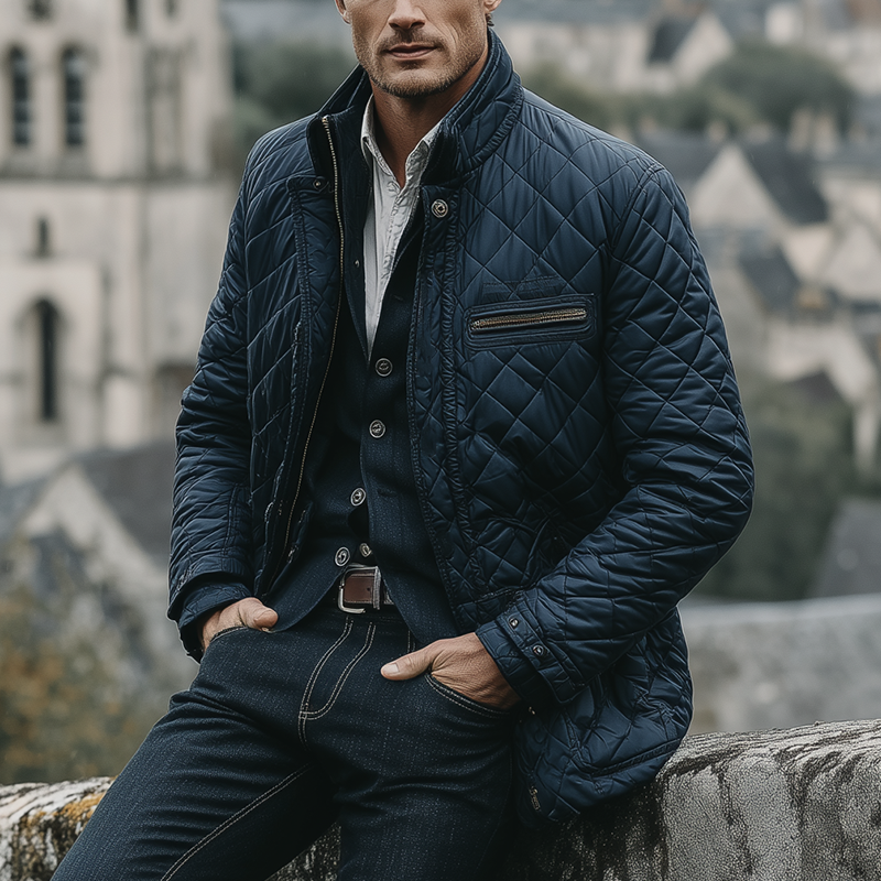 Men's Winter Fashion Cotton Quilted Jacket MTA1537J4P