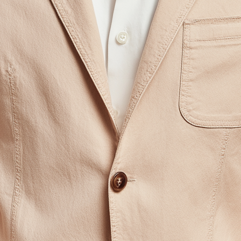 Men's Simple Washed Cotton Suit Jacket MTA0122H3P