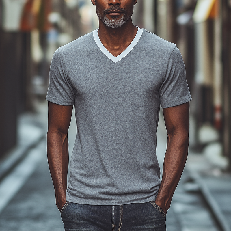Men's Summer Spliced Modal Short-Sleeved T-Shirt MTA2597G9P