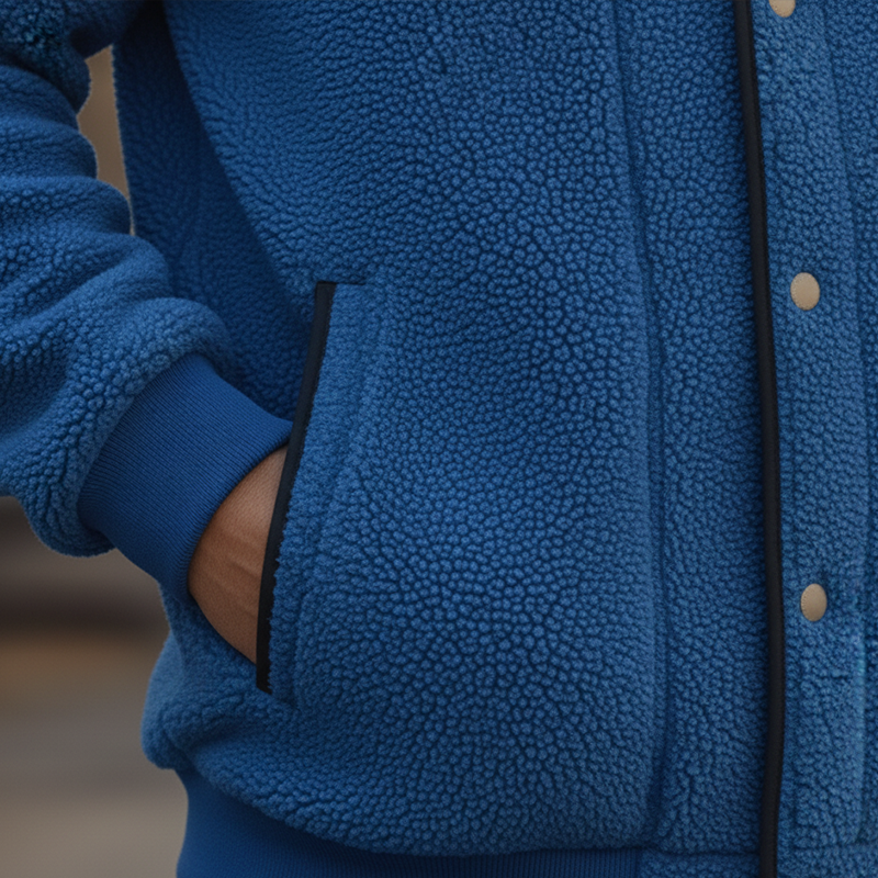 Men's Winter Retro Faux Lambswool Button Jacket MTA2533K8P