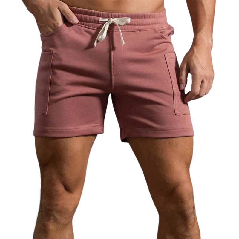 Fritids-komfort for menn Hudvennlig bomullsshorts med flere lommer 52593929K