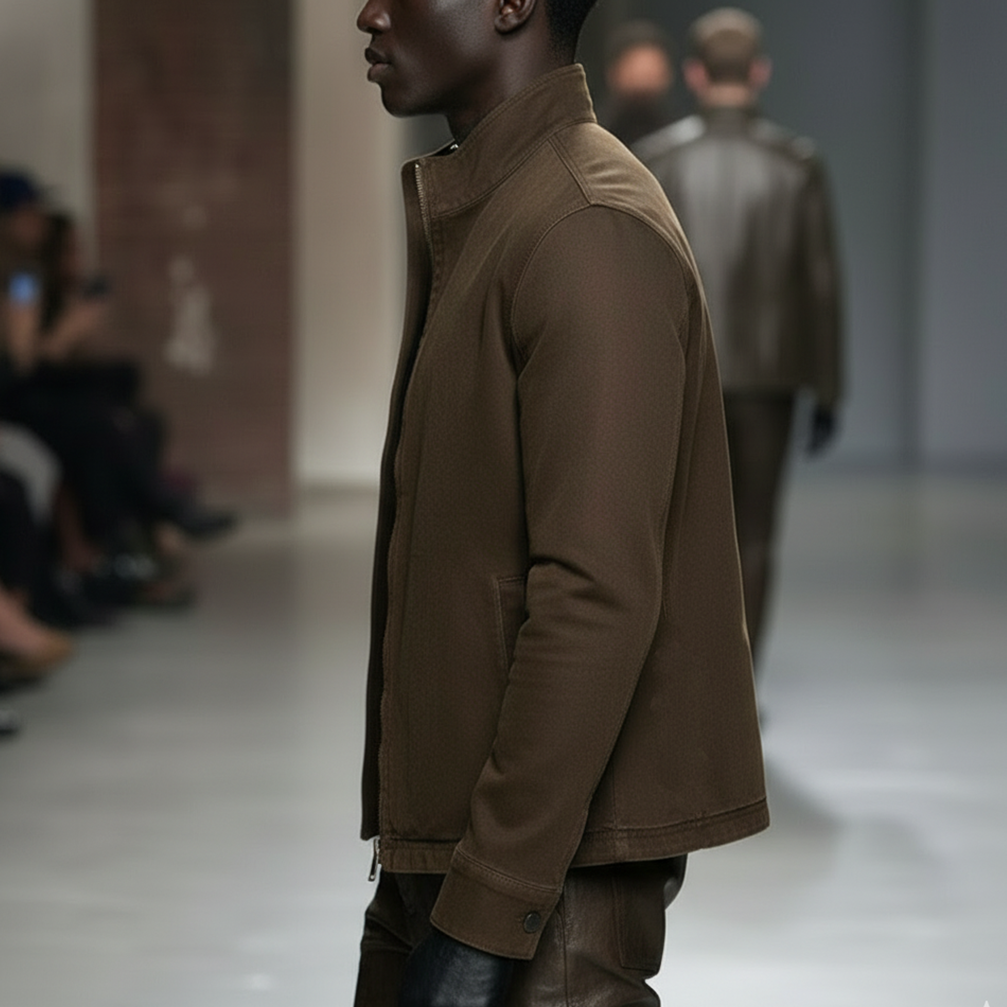 Men's Classic Casual Washed Cotton Blend Stand-collar Jacket MTA3008L1K