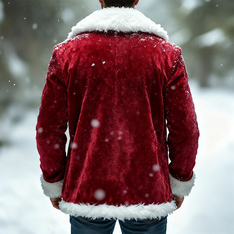 Men's Retro Casual Christmas Cosplay Plush Warm Jacket MTA0547K8TO