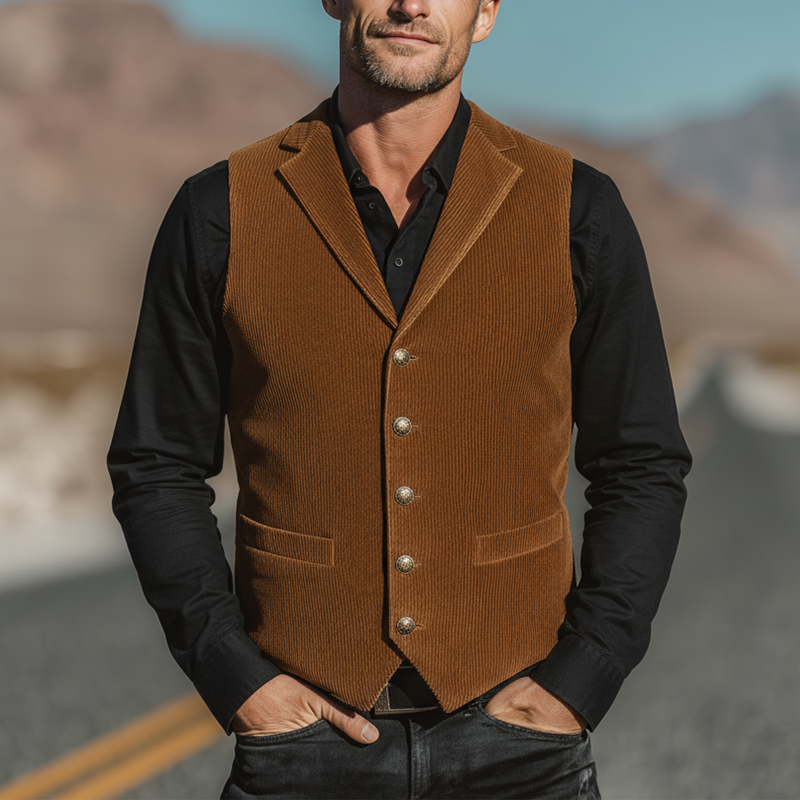 Men's Winter Fashion Corduroy Classic Vest MTA1142J6P