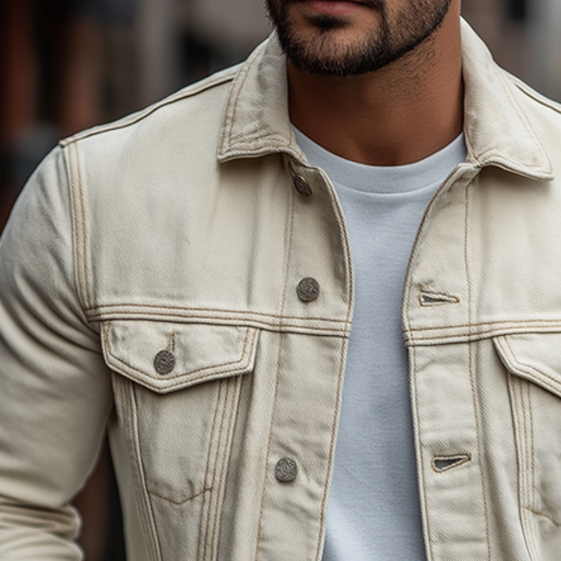 Men's Retro Casual Cotton Collar Button Jacket MTA3139J3TO