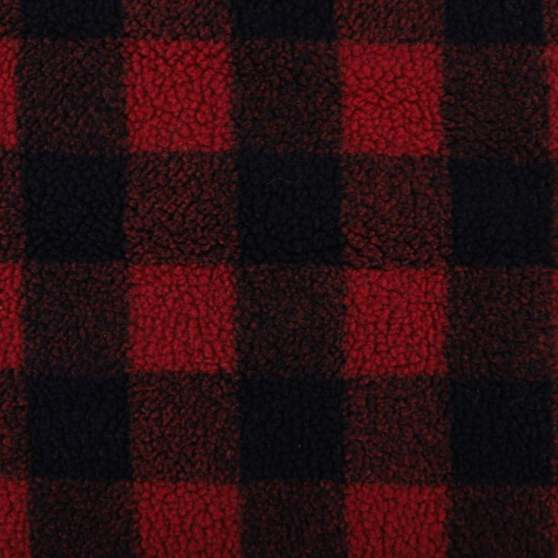 Men's Retro Casual Warm Plaid Print Plush Stand Collar Button Jacket MTA2523I2TO