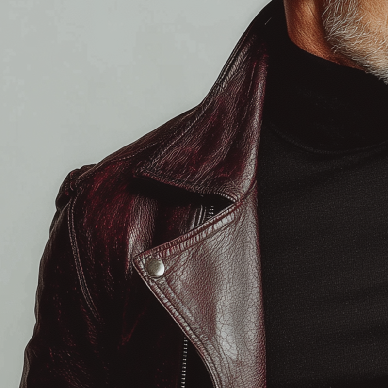 Men's Winter Fashion Distressed PU Jacket (with Lining) MTA2229I9P