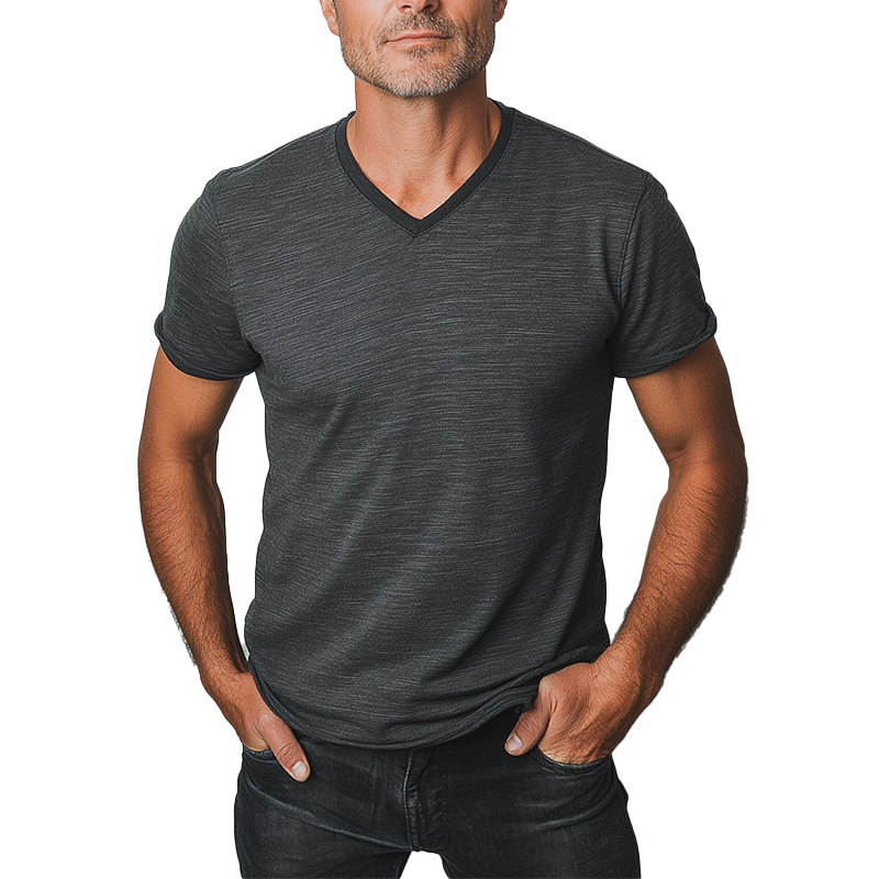 Men's Summer Fashion Cotton Short Sleeve T-Shirt MTA2800G5P