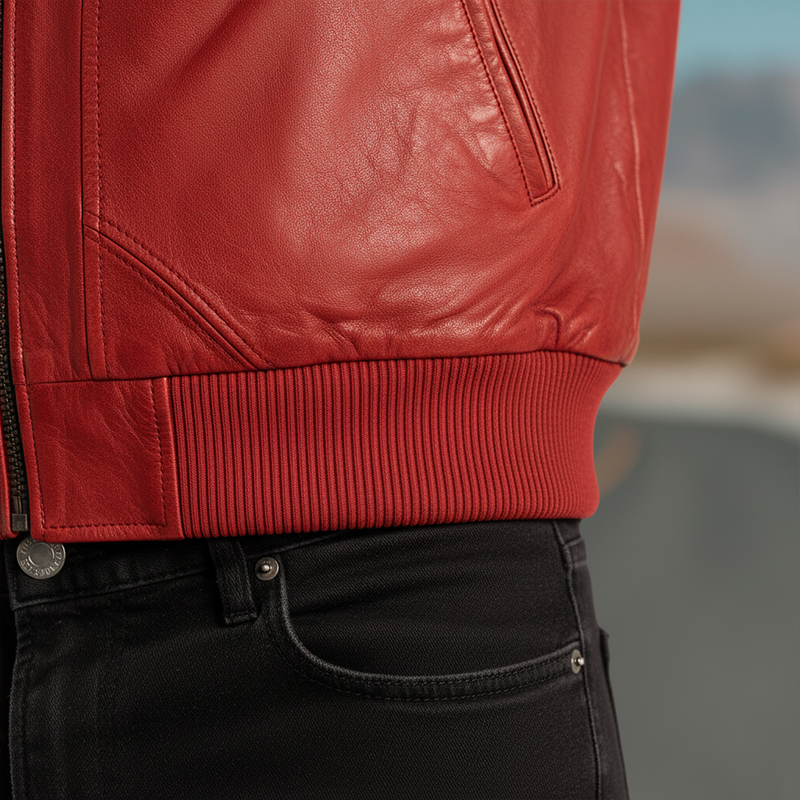 Men's Winter Fashion Solid Color Motorcycle PU Leather Jacket MTA3032I8P