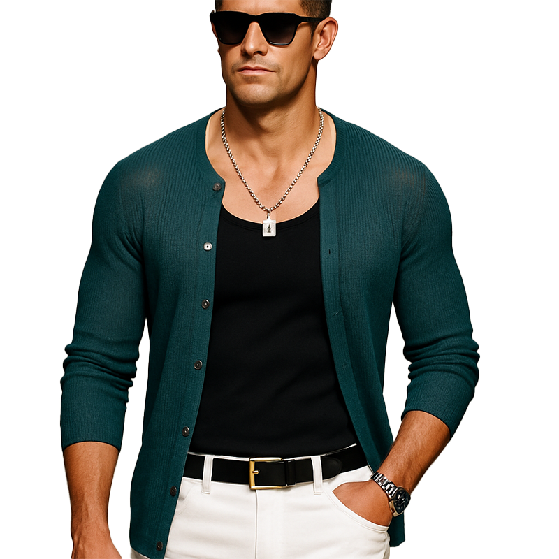 Men's Autumn Fashion Premium Knitted Thin Cardigan MTA1852G4P