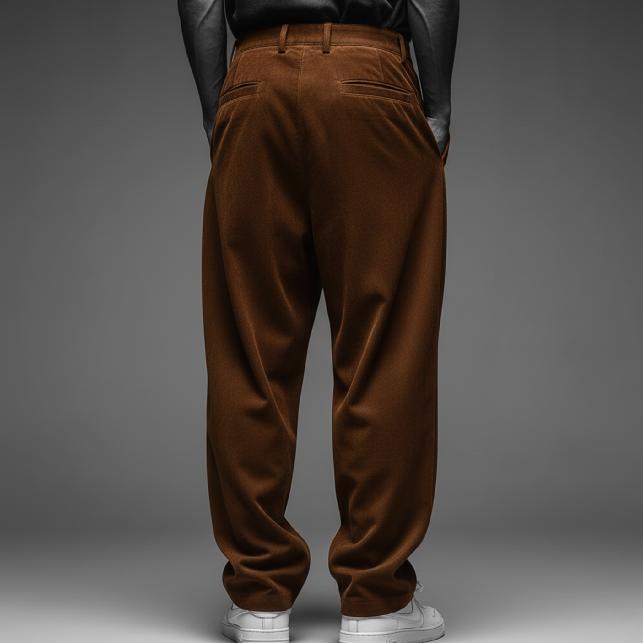 Men's Fashionable Casual Faux Suede Pants MTA0104K3K