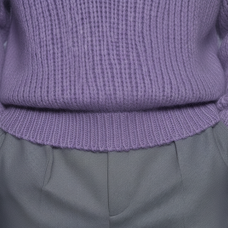 Men's Retro Cotton Yarn Knitted Lace V-Neck Sweater MTA1153L8P