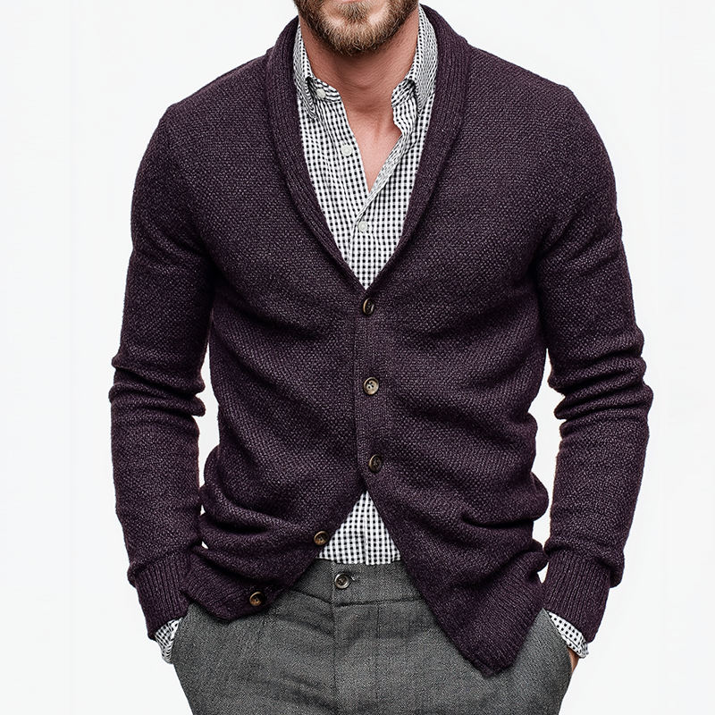 Men's Vintage Casual Knitted Button Sweater  Cardigan MTA1590I9TO