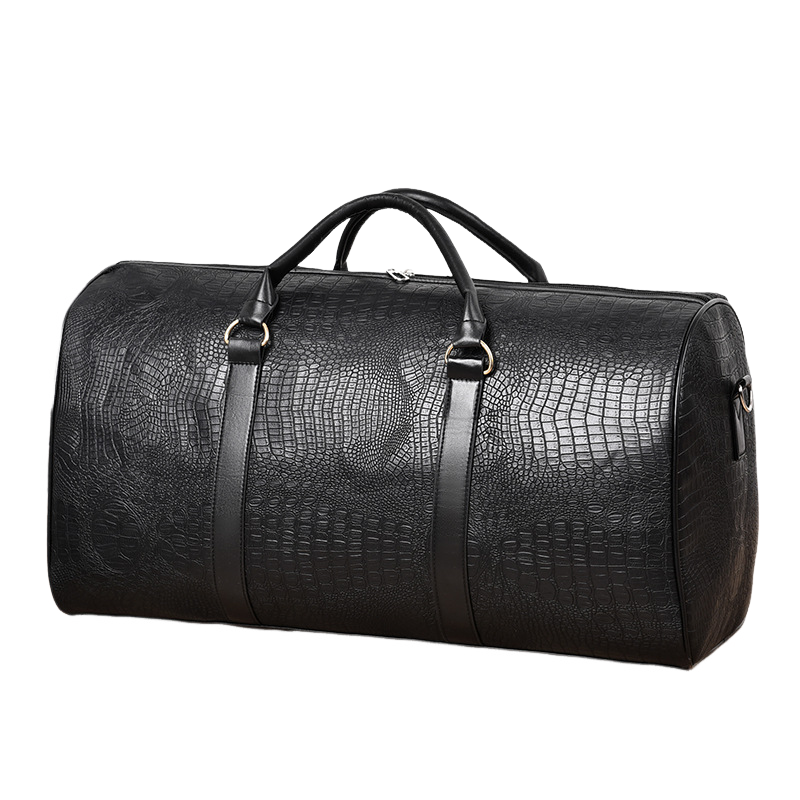 Men's Fashion All-match Crocodile Leather Commuter Travel Gym Bag 56915503F