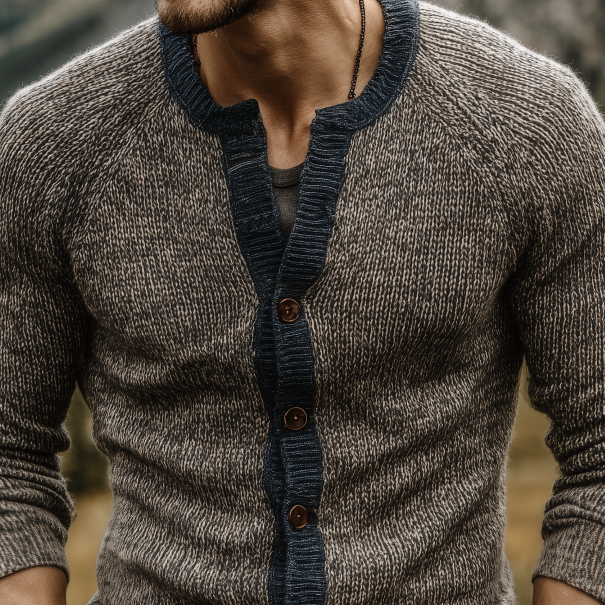 Men's Classic Casual Slim-fit Knitted Cardigan MTA1761L0K