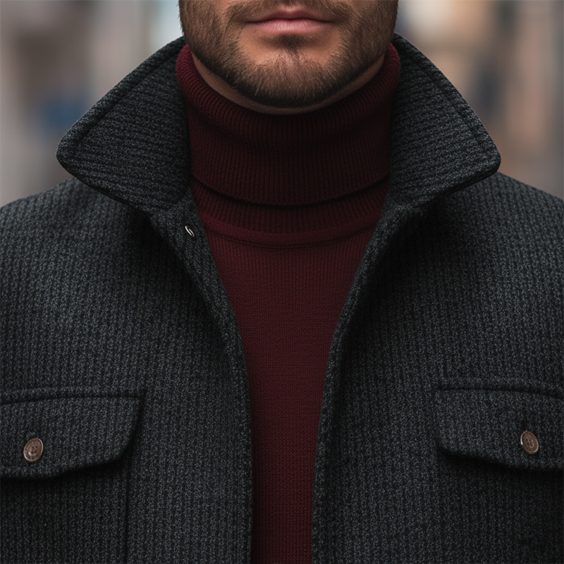 Men's Winter Retro Corduroy Stand-collar Jacket MTA2030K3P