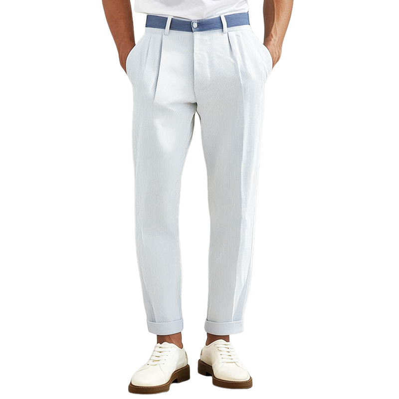 Men's Classic Business Striped Suit Pants MTA2981G3U