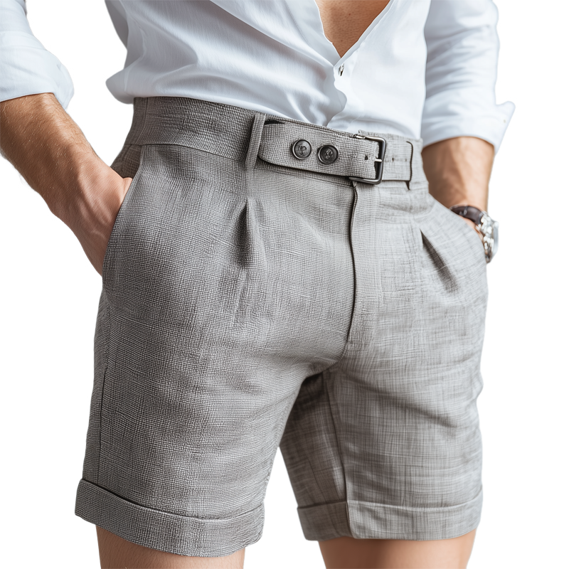 Men's Summer Basic Classic Textured Shorts MTA0488G0U