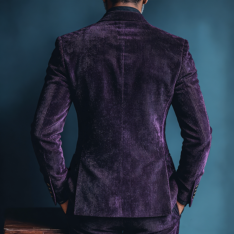 Men's Retro Casual Corduroy Stand Collar Button Jacket MTA3056K4TO