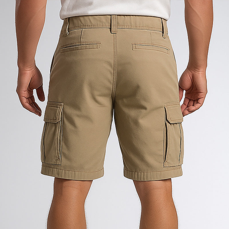 Men's Summer Fashion Solid Denim Cargo Shorts MTA1368E7P
