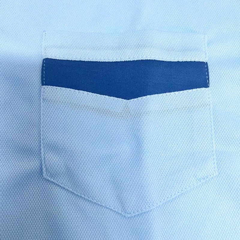 Polo casual da uomo a maniche corte con tasca e blocchi di colore 15366994Y