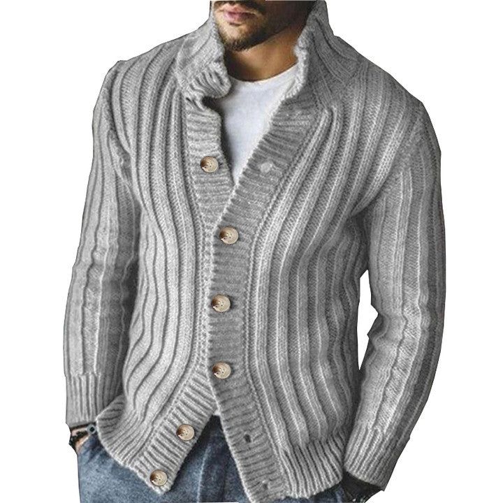 Giacca maglione monopetto in maglia da uomo 76846515X