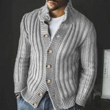 Men's Single Breasted Knit Sweater Jacket 76846515X