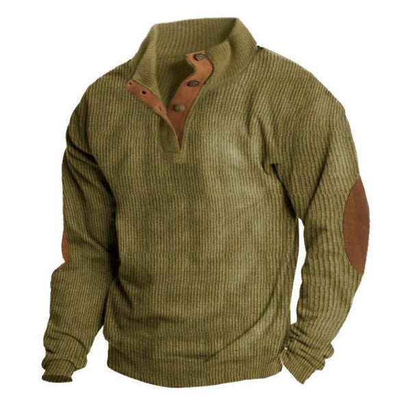 Men's Outdoor Casual Stand Collar Long Sleeve Sweatshirt 35682481X