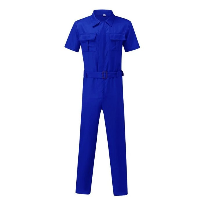 Men's Workwear Solid Color Jumpsuit 85674394X