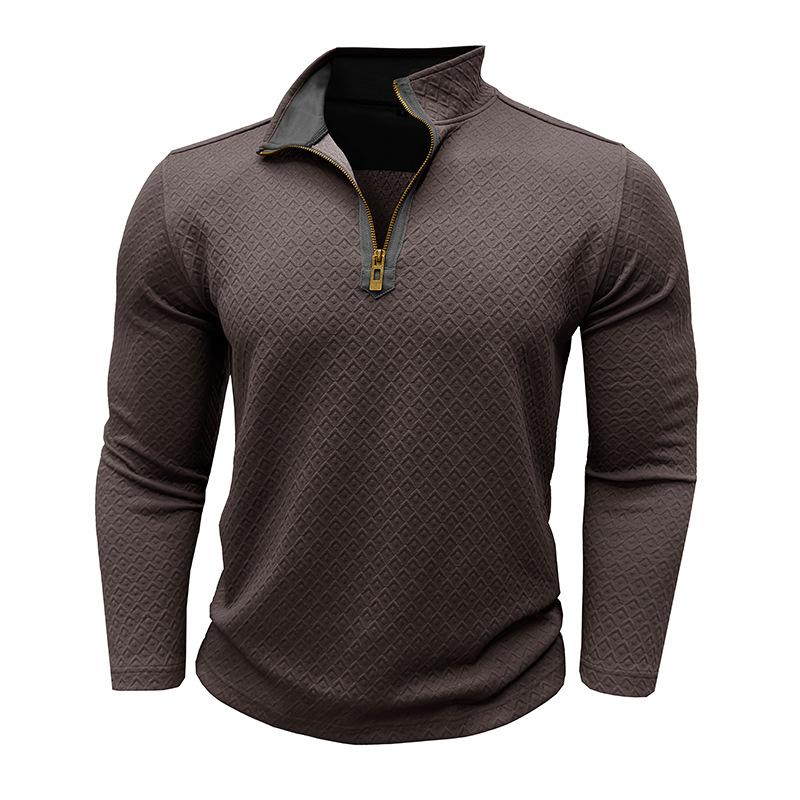 Men's Casual Zip-up Stand Collar Sweatshirt 91362105X