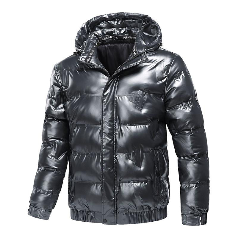 Men's Casual Hooded Long-sleeved Thermal Padded Coat 40525003M
