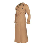 Men's Lapel Double Breasted Long Trench Coat 77040230X