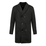 Men's Solid Color Double Breasted Trench Coat 18880985X