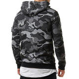 Men's Fashionable Camouflage Slim Fit Pullover Hoodie 88829999M