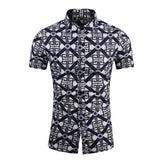 Men's Beach Style Plus Size Short Sleeve Shirt 72372381X