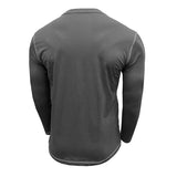 Men's Vintage Contrast Henley Collar Slim Fit Long Sleeve T-Shirt 82663626M