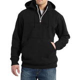 Men's Casual Solid Color Zipper Pullover Loose Long-Sleeved Hoodie 23722636M