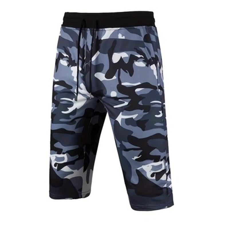 Men's Printed Camouflage Stretch Athletic Shorts 09929717X