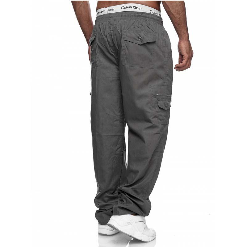 Men's Classic Casual Multi-pocket Loose Straight Cargo Pants 77972988K