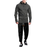 Men's Casual Sports Hooded Sweatshirt and Pants Set 40449104Y