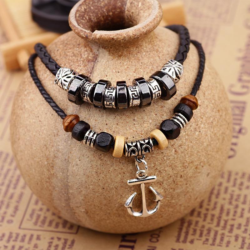 Retro Casual Ethnic Style Anchor Necklace 94568121TO