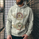 Men's Printed Loose Fit Hoodie 19908942U