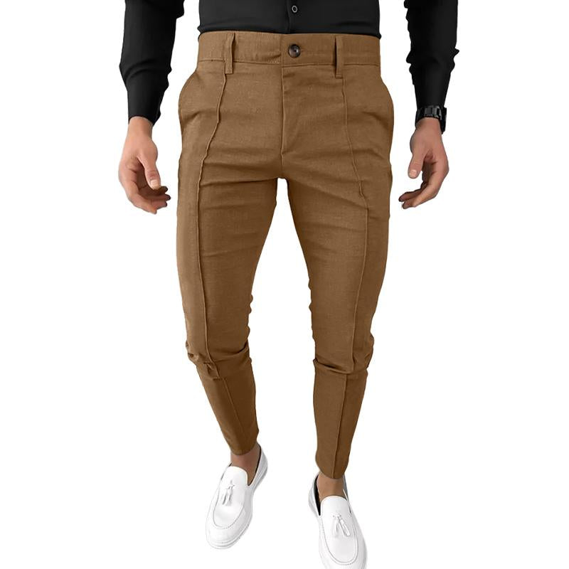 Men's Solid Color Casual Suit Pants 44716602X