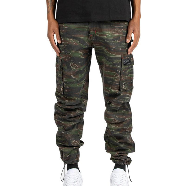 Men's Fashionable Loose Camouflage Multi-Pocket Cargo Pants 52431592Z