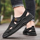Men's Casual Hollow Mesh Splicing Breathable Outdoor Shoes 18812828M