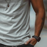 Men's Cotton Blend Short Sleeve V-Neck T-Shirt 33367295X