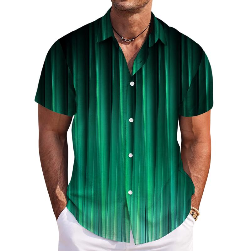 Men's Casual Short Sleeve Printed Hawaiian Shirt 64909258X